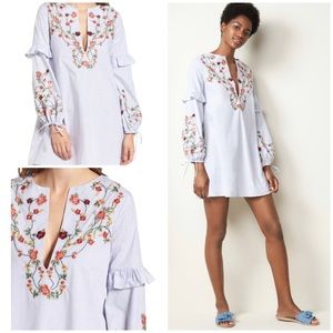 Socialite | Embroidered Poplin Dress Flora…